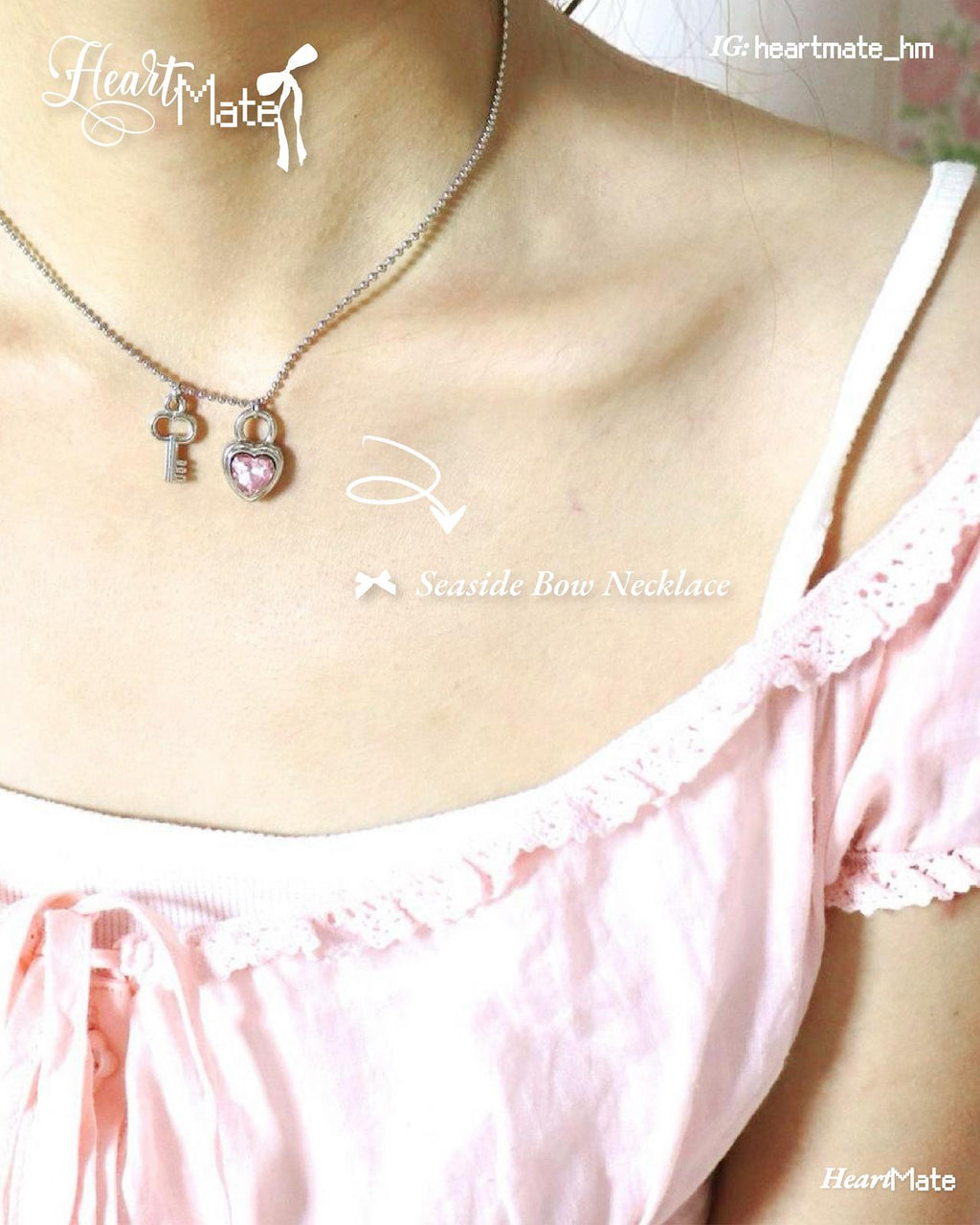 ⋆.𐙚 ̊Love Lock Pendant