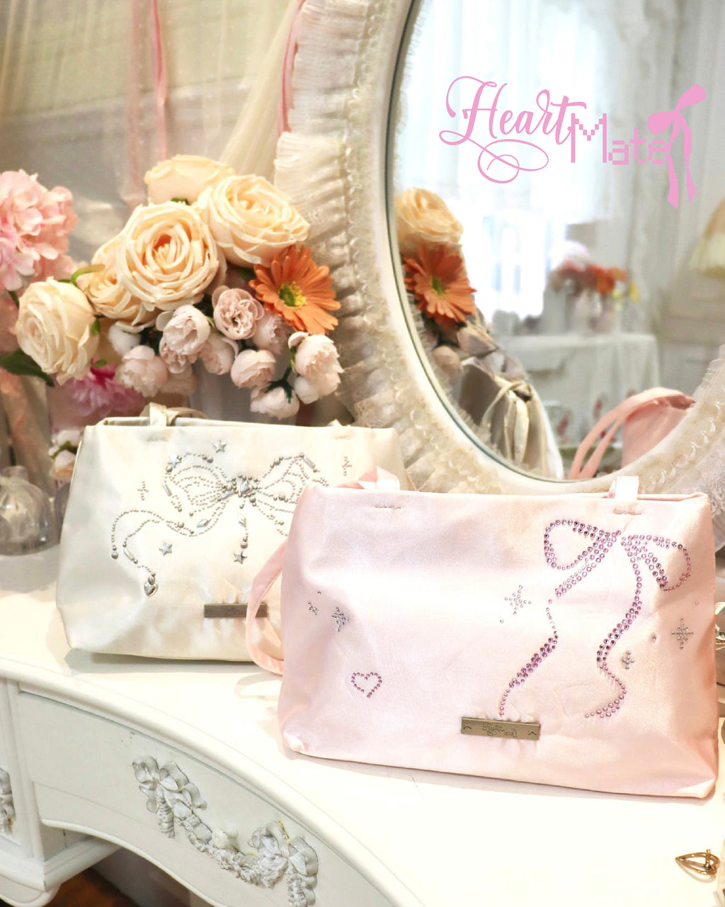 ⋆. 𐙚Pink Bow Crush Bag