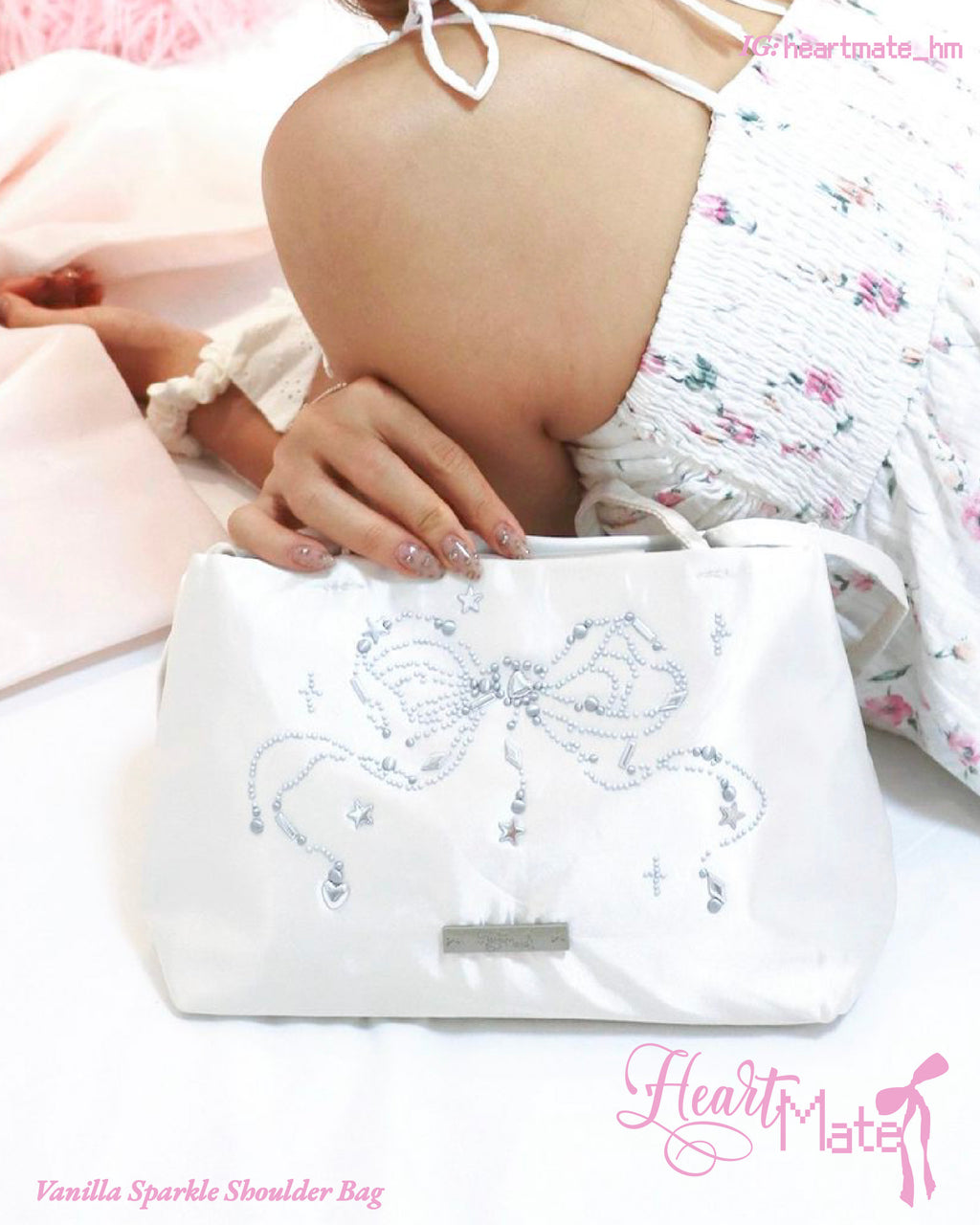 ⋆. 𐙚Vanilla Sparkle Shoulder Bag