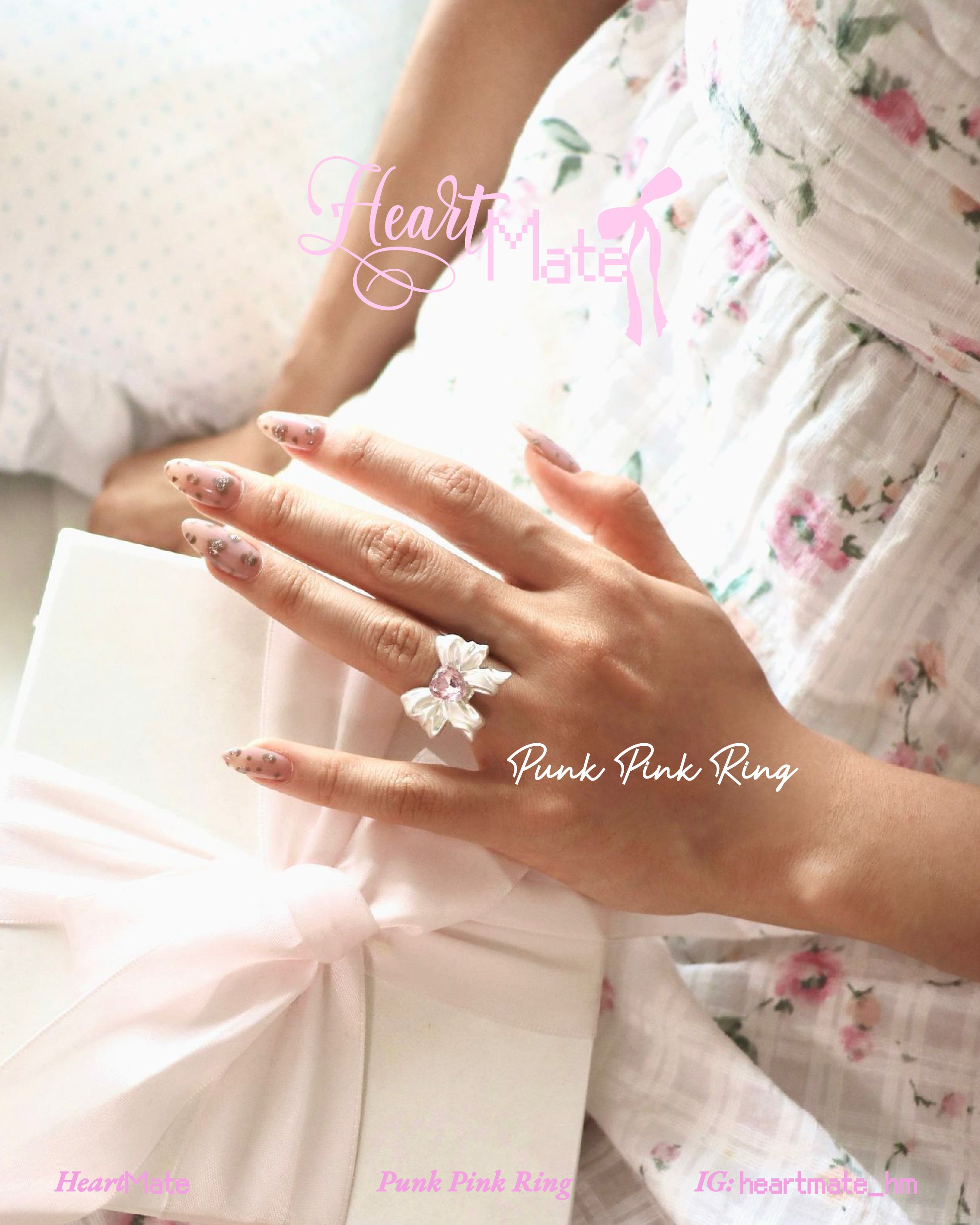 ⋆.𐙚 ̊Punk Pink Ring