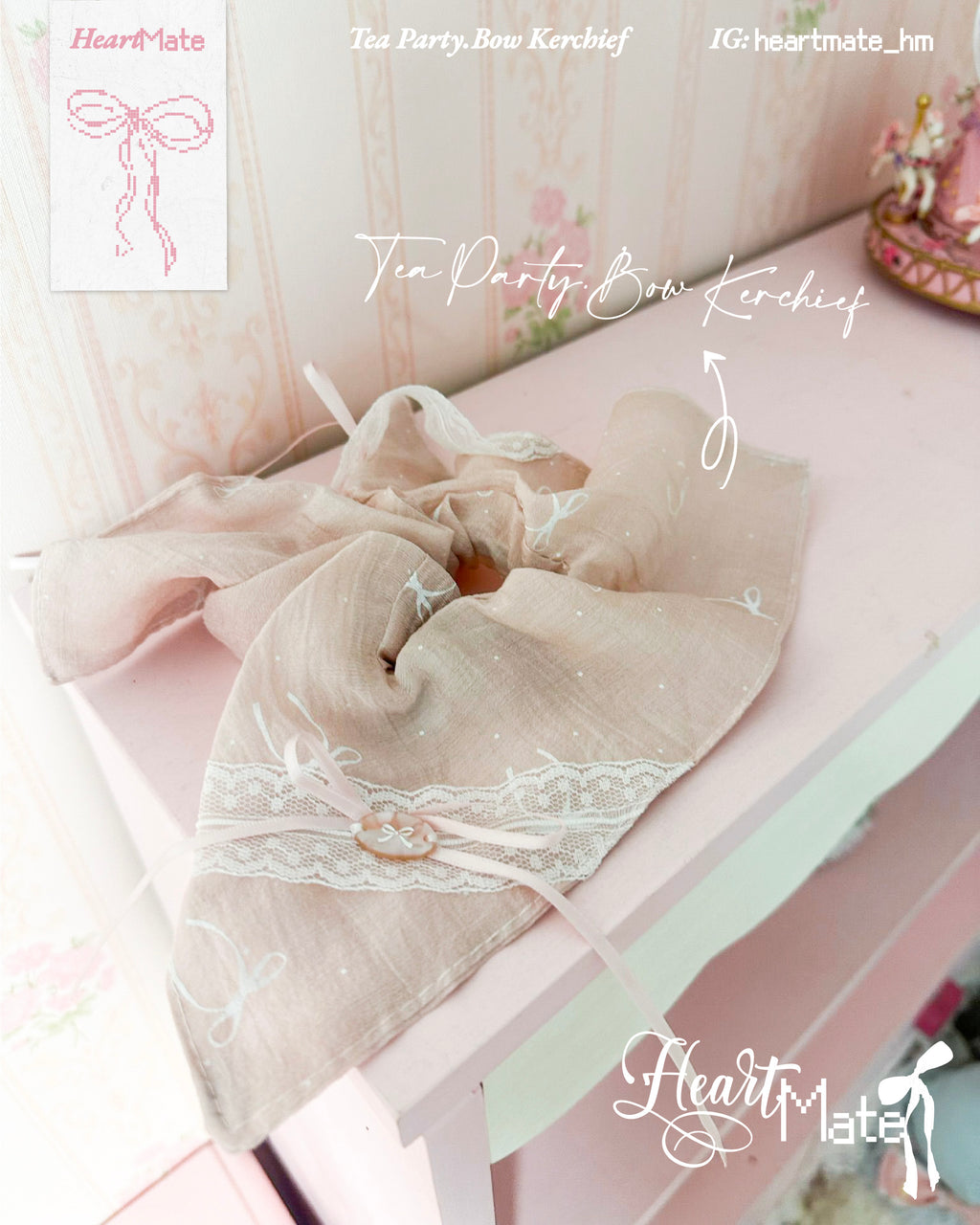⋆.𐙚 ̊Tea Party.Bow Kerchief