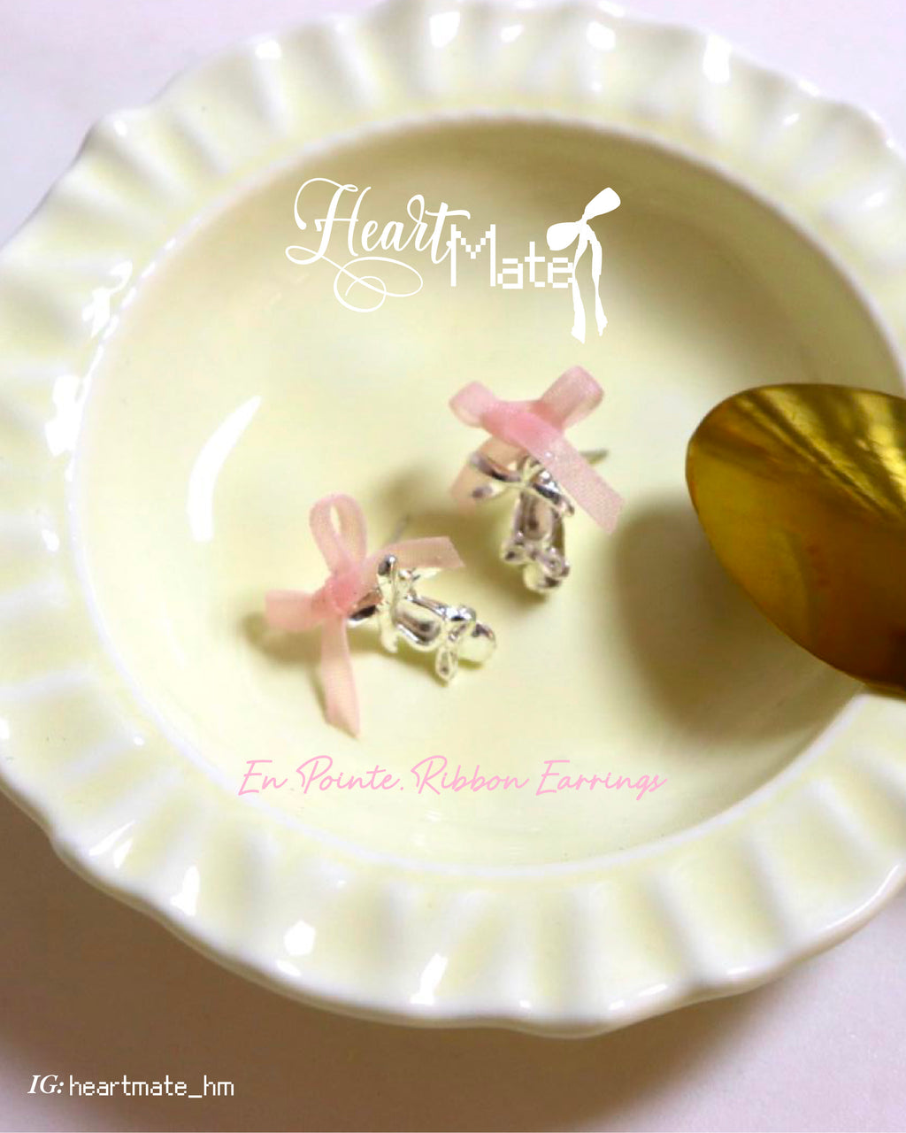 ⋆.𐙚 ̊En Pointe.Ribbon Earrings