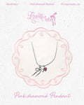 ⋆.𐙚 ̊Pink diamond Pendant