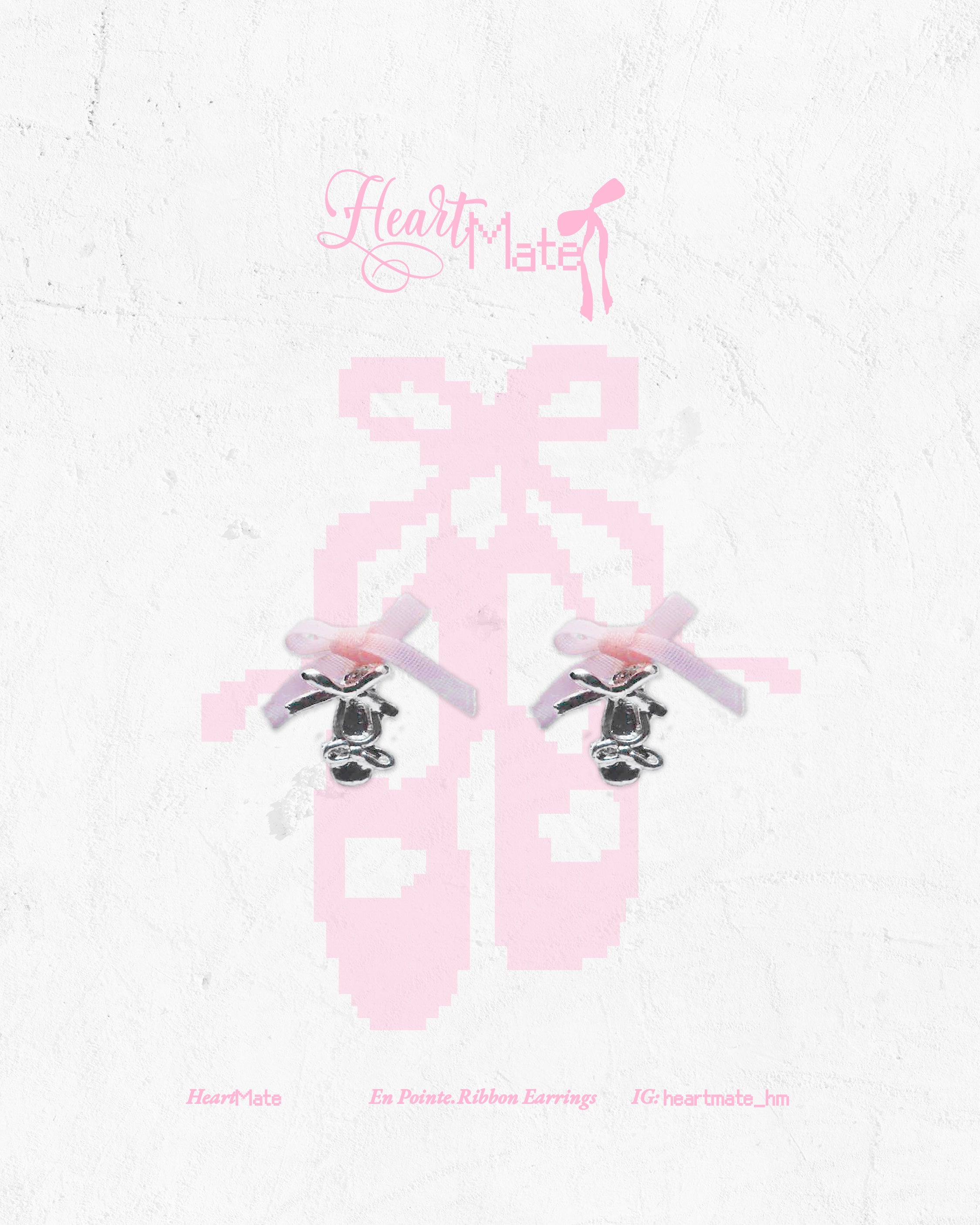 ⋆.𐙚 ̊En Pointe.Ribbon Earrings
