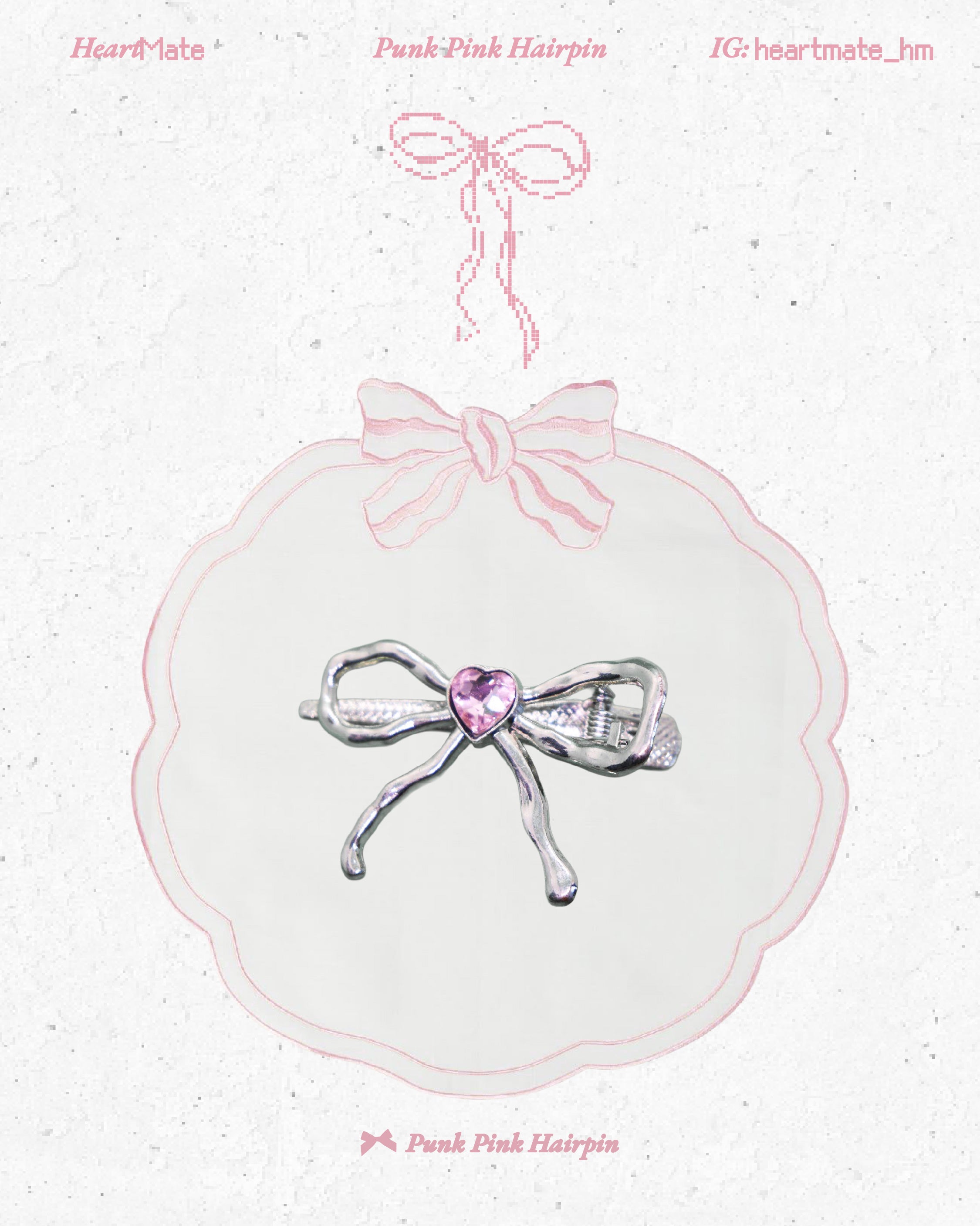 ⋆.𐙚 ̊Punk Pink Hairpin
